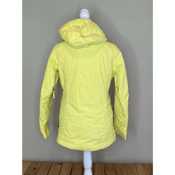 BURTON Yellow Full Zip Hooded Ski Snow Jacket XS - Picture 2 of 11